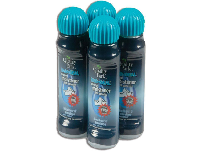 Quality Park Envelope Moistener w/Adhesive 50 mL Clear 4/Pack 46071