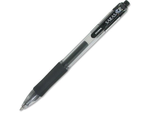 Zebra Sarasa Retractable Gel Pen Black Ink Medium Dozen 46810