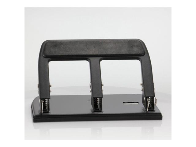 Officemate Heavy-Duty Punch 3HP 9/32' Holes 40 Sht Cap. Metal Black 90089