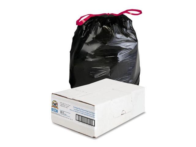 Genuine Joe Trash Can Liners 30 Gal. 1.05 mil 30'x32' 42/BX BK 01230