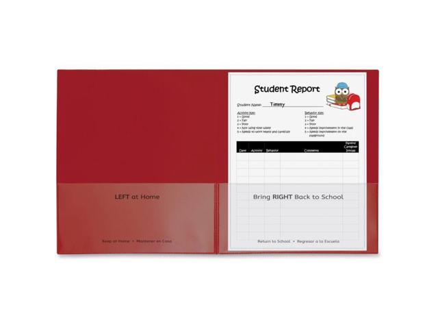 C-Line Classroom Connector Folders 9'x11-3/4' 25/BX Red 32004