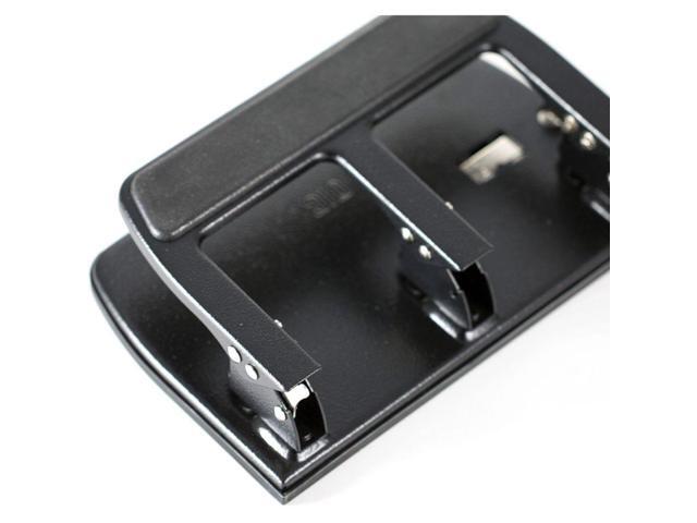 Officemate Heavy-Duty Punch 3HP 9/32' Holes 40 Sht Cap. Metal Black 90089