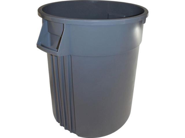 Genuine Joe Trash Containers Heavy-duty 32 Gallon Gray 60463
