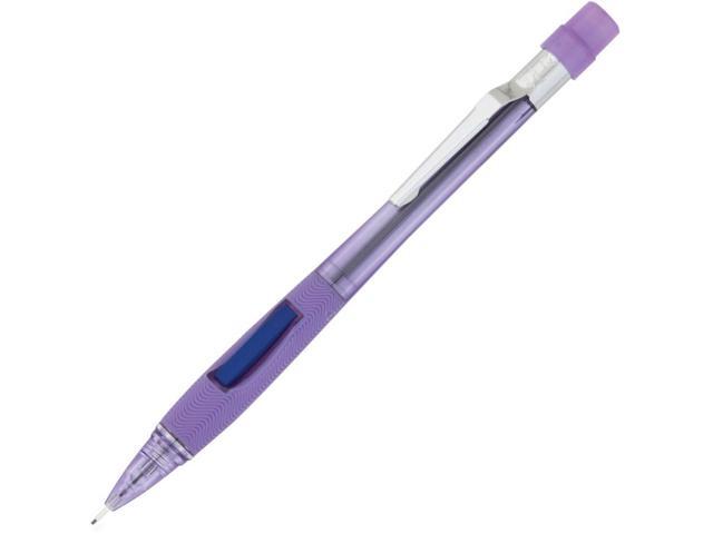 Pentel Quicker Clicker Mechanical Pencil 0.7 mm Transparent Violet Barrel