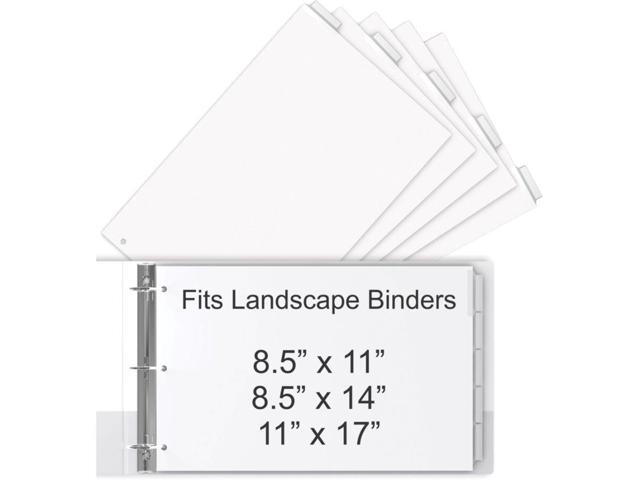 Stride Legal-Size Index Dividers 5-Clear Tabs/ST 8-1/2'x14' MLA 63200