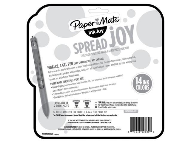 Paper Mate InkJoy Retractable Gel Pens Fine Point Assorted Ink 2398804
