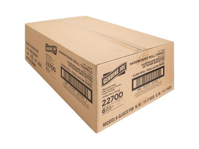 Genuine Joe Hardwound Roll Towels (6 Rolls)