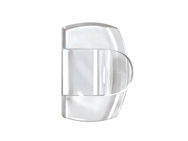 Cord Clip, Round, with Adhesive, 0.75'w, Clear, 4/Pack 17017CLRES