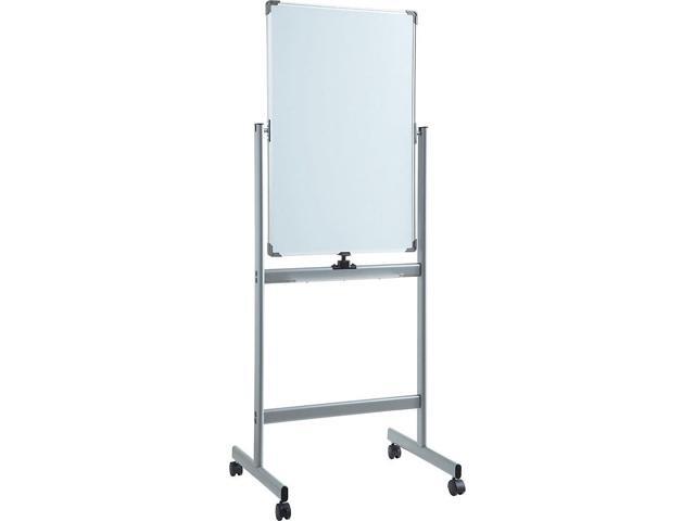 Lorell Magnetic Dry-Erase Whiteboard Easel, 36' x 36', Metal Frame