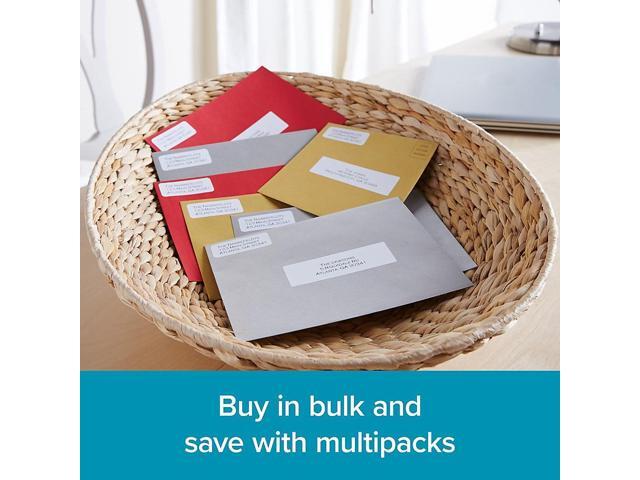 DYMO Multipurpose Labels For LabelWriter Label Printers, 1'' x 2 1/8'', White, 500 Labels Per Roll, Pack Of 6 Rolls
