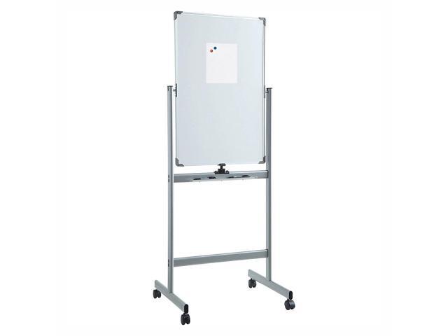Lorell Magnetic Dry-Erase Whiteboard Easel, 36' x 36', Metal Frame