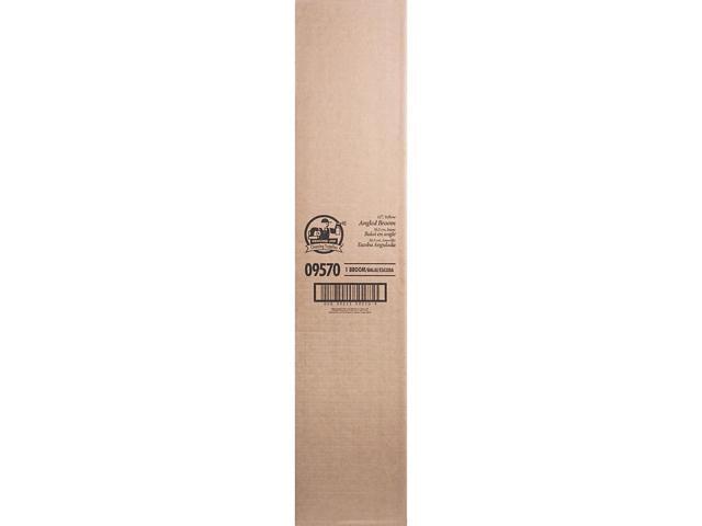 Genuine Joe Angle Broom High Performance Bristles 12-1/2' W Yellow 09570