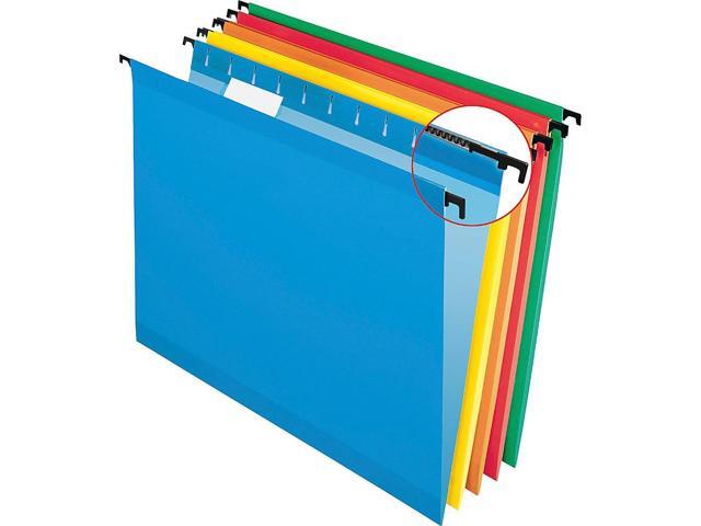 Pendaflex Poly Laminate Hanging Folders Letter 1/5 Tab Assorted 20/Box