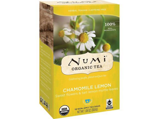 Numi Organic Teas and Teasans 1.8oz Chamomile Lemon 18/Box 10150