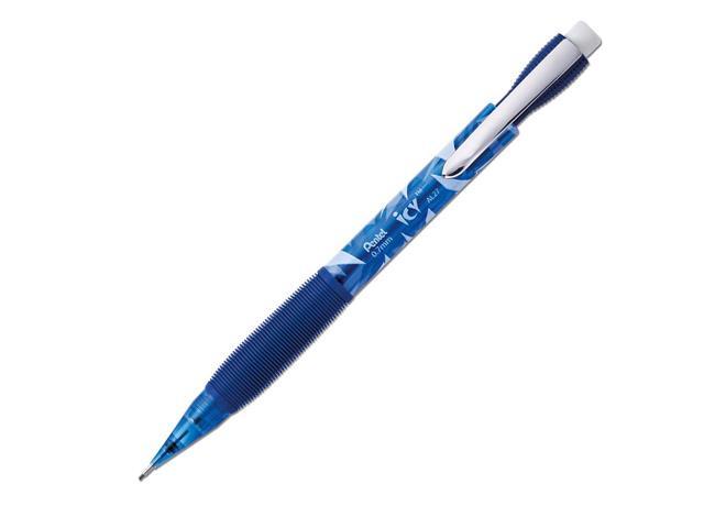 Pentel Icy Mechanical Pencil 0.7 mm Transparent Blue Barrel 24/Pack AL27TCSWSPR