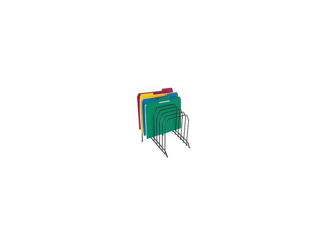 Lorell Wire File Sorter/Holder - 8 Divider(s) - Desktop - Black - Wire - 1Each LLR80632