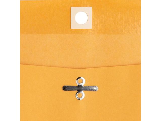 Business Source 36665 Heavy-Duty Clasp Envelope, Clasp - #97 (10' x 13') - 28 lb - Kraft - 100/Box, 1 Box