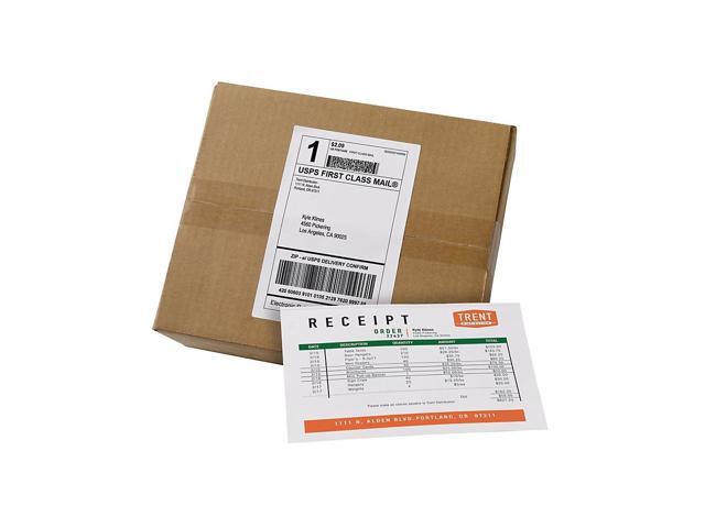 Avery; Bulk Shipping Labels with Paper Receipt - Permanent Adhesive - 5 1/16' Width x 7 5/8' Length - Rectangle - La