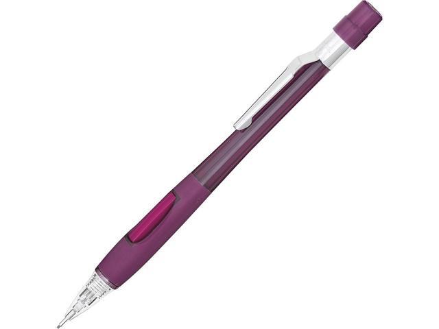 Pentel Quicker Clicker Mechanical Pencil 0.9 mm Transparent Burgundy Barrel PD349TB
