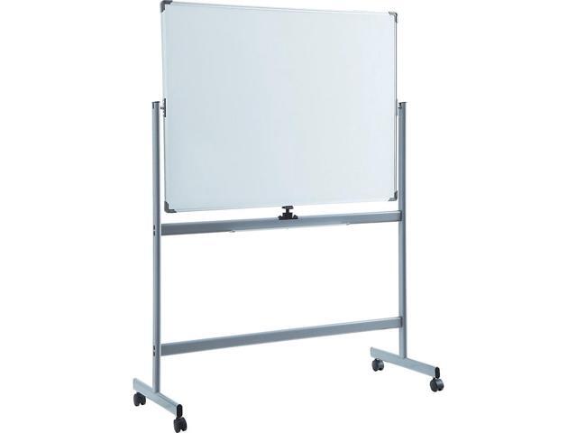 Lorell Magnetic Dry-Erase Whiteboard Easel, 36' x 48', Metal Frame