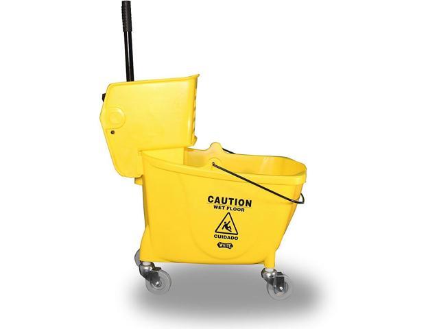Genuine Joe Bucket/Wringer Combo Sidepress 16'x14'x21' Yellow 02347