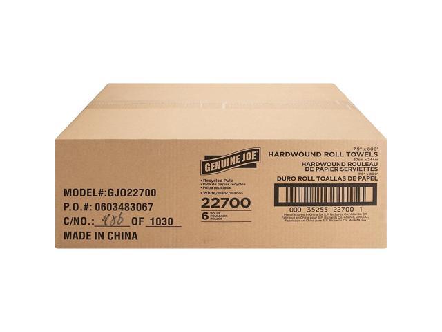 Genuine Joe Hardwound Roll Towels (6 Rolls)