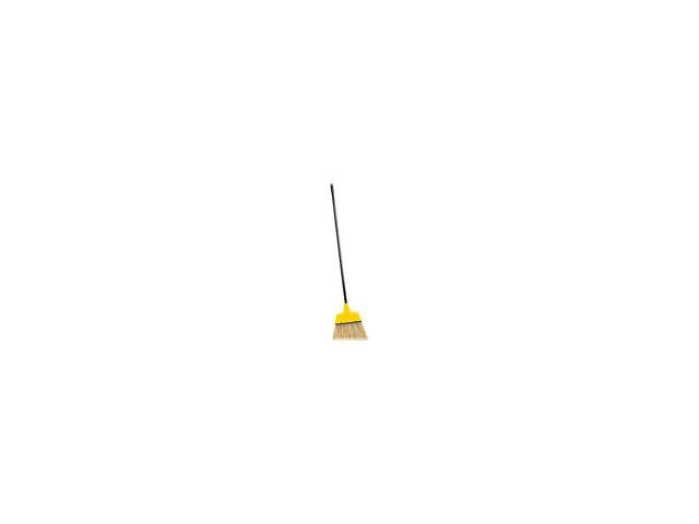 Genuine Joe Angle Broom High Performance Bristles 12-1/2' W Yellow 09570