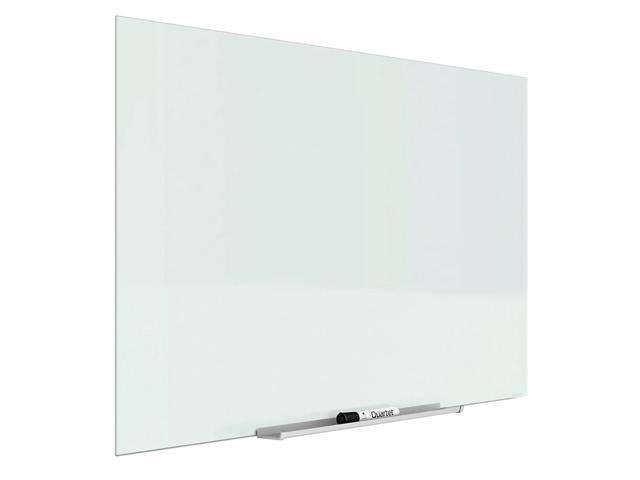 Quartet InvisaMount Magnetic Glass Marker Board Frameless 39" x 22" White