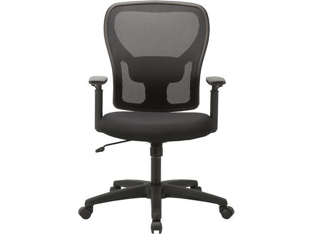 Lorell Mid-back Task Chair - Fabric Black Seat - Fabric Black Back - 27.5' Width x 27.8' Depth x 41.9' Height LLR83307