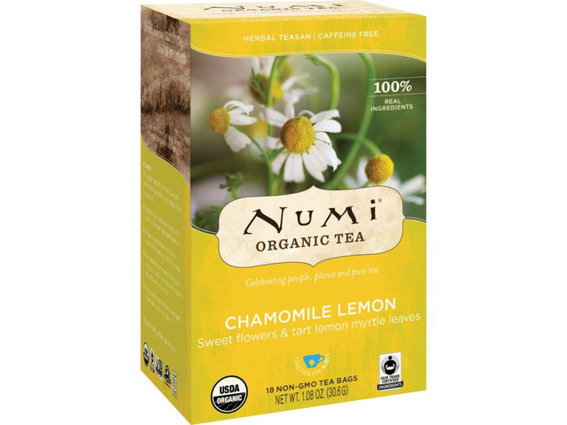 Numi Organic Teas and Teasans 1.8oz Chamomile Lemon 18/Box 10150