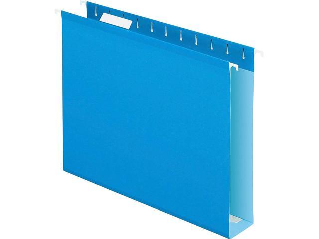 Pendaflex Reinforced 2' Extra Capacity Hanging Folders 1/5 Tab Letter Blue 25/Box 4152X2BLU