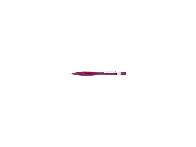 Pentel Quicker Clicker Mechanical Pencil 0.9 mm Transparent Burgundy Barrel PD349TB