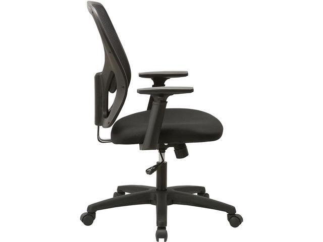 Lorell Mid-back Task Chair - Fabric Black Seat - Fabric Black Back - 27.5' Width x 27.8' Depth x 41.9' Height LLR83307