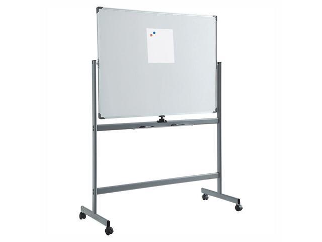 Lorell Magnetic Dry-Erase Whiteboard Easel, 36' x 48', Metal Frame