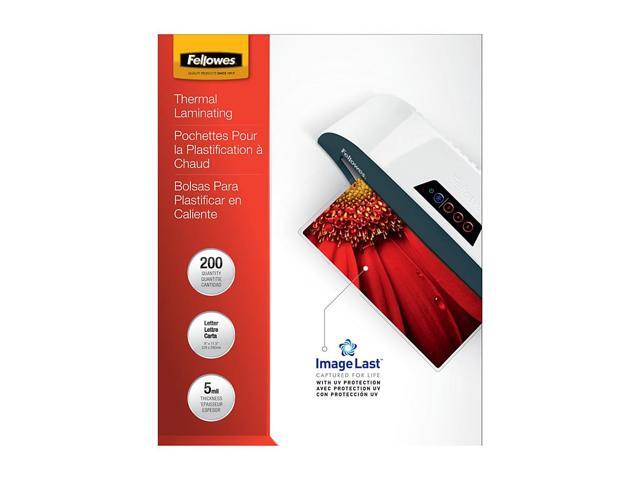 Fellowes Laminating Pouches 5mil Ltr 200/PK Clear 5245301