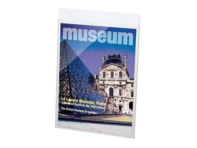Officemate® Plastic Sign Holders, Vertical, 8 1/2' x 11', Clear, Pack Of 6