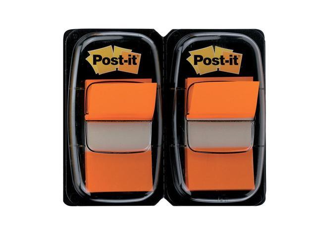 3M 680OE2 Standard Tape Flags in Dispenser Orange 100 Flags per Dispenser