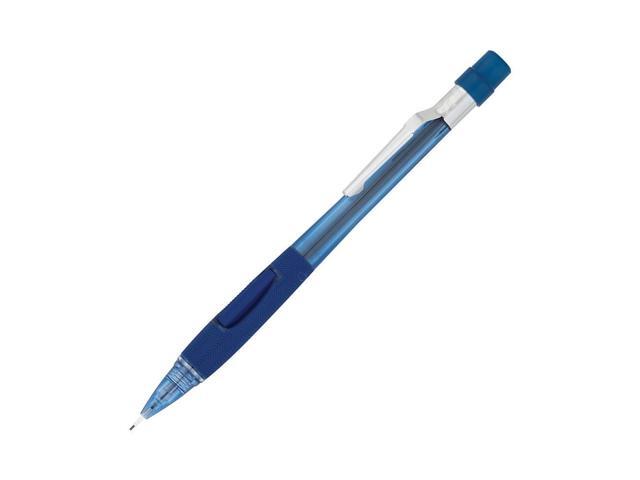 Pentel Quicker Clicker Mechanical Pencil 0.7 mm Transparent Blue Barrel PD347TC