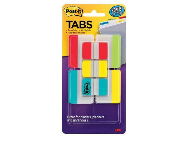 Post-It 686-VAD2 Tabs Value Pack, 1 in. and 2 in., Assorted, 114-PK
