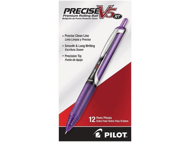 Pilot Precise V5RT Retractable Roller Ball Pen Purple Ink .5mm 26066