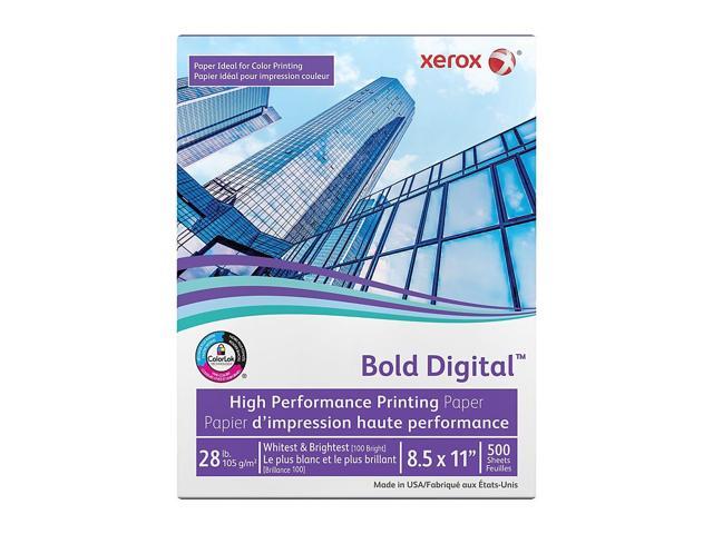 Xerox Bold Digital Printing Paper 8 1/2 x 11 White 500 Sheets/RM 3R11760
