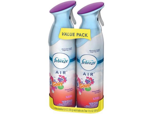 febreze air freshner with Gain scent monlight breeze (pack of 2) 8.8 oz each