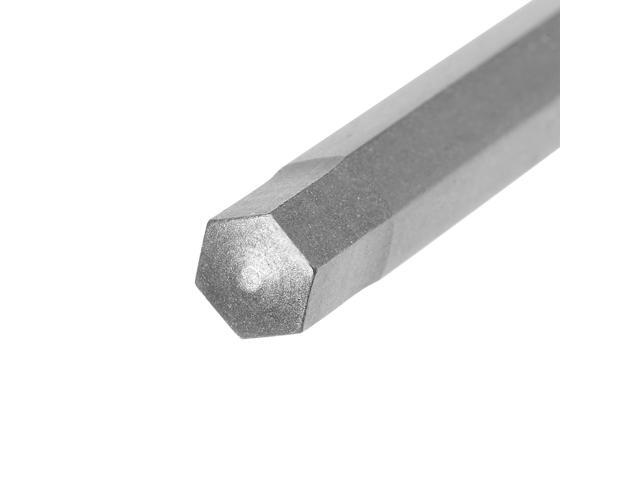 10Pcs 1/4' Hex Shank 100mm Length Magnetic Hex Head H6 Screwdriver Bits S2 Alloy Steel