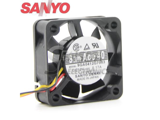 For Sanyo 9GA0412G7003 12V 0.17A server inverter cooling fan