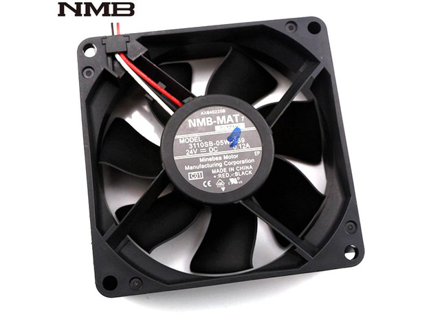 For NMB 3110SB-05W-S59 8025 24V 0.12A 80*80*25mm axial inverter cooling fan