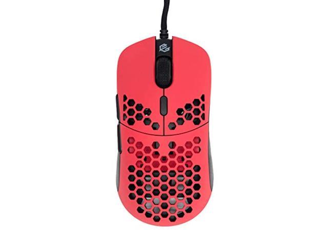 gwolves hati htm ultra lightweight honeycomb design wired gaming mouse 3360 sensor - ptfe skates - 6 buttons - only 61g (faze r