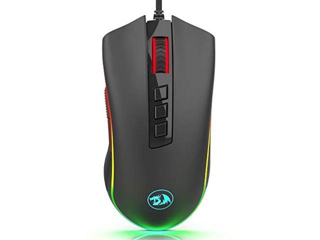 redragon m711-fps cobra fps optical switch (lk) gaming mouse with 16.8 million rgb color backlit, 24,000 dpi, 7 programmable bu