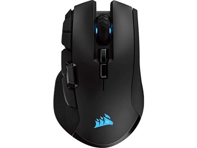 corsair ironclaw wireless rgb, rechargeable wireless optical gaming mouse with slipstream technology (18,000 dpi optical sensor