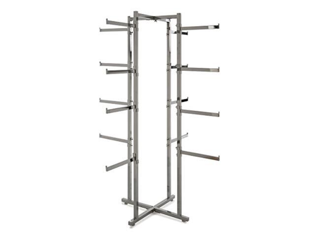econoco k36 folding lingerie tower, square tubing with rectangular tubular arms