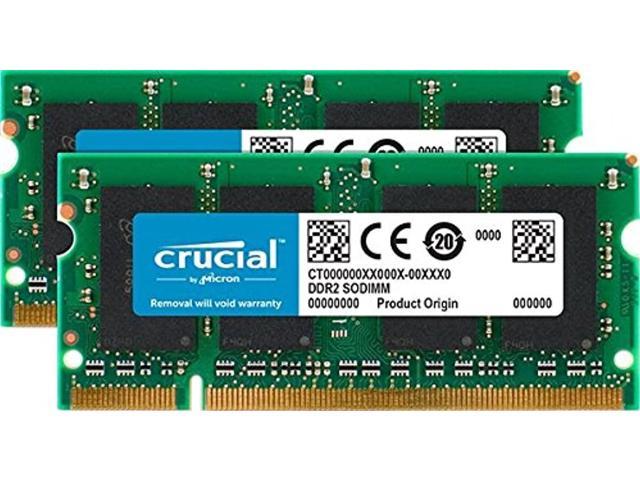 crucial technology 4gb kit (2gbx2) upgrade for a dell vostro 1500 system (ddr2 pc2-6400, non-ecc,) (649528155450 Electronics Memory Ram) photo